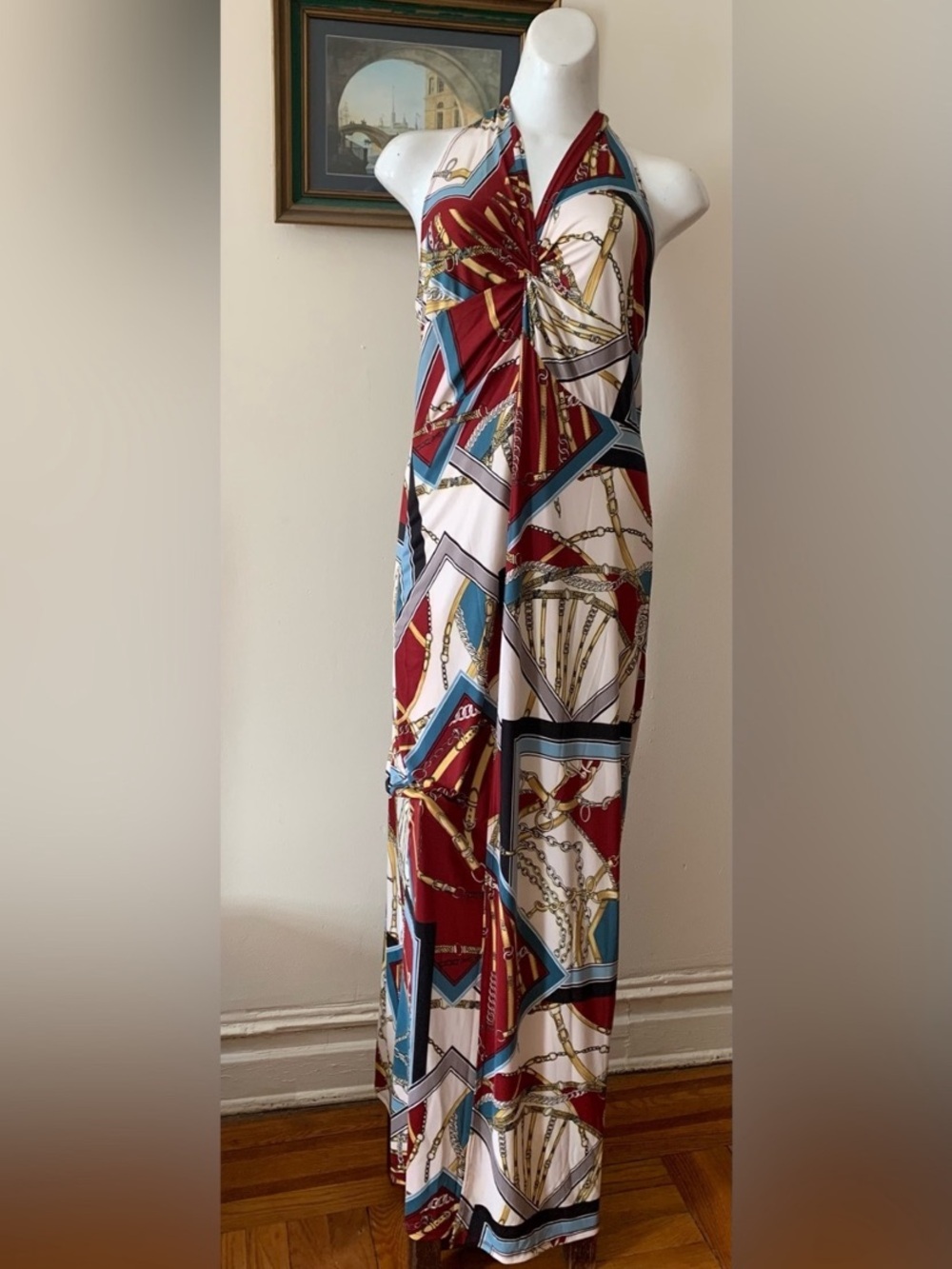 Fashion Nova Halter Maxi Dress Sundress Coverup